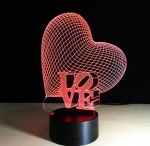 Лампа 3D - ES077 (Love)