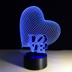 Лампа 3D - ES077 (Love)