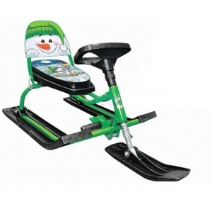 Снегокат Барс 130 Comfort Снеговик зеленый