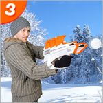 Snowball blaster, снежный бластер тройной, рогатка для снежков.