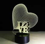 Лампа 3D - ES077 (Love)