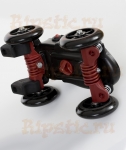 Квады на обувь, Skorpion Quadline red Street, 35-39 размер.